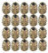 HALJIA 20 pcs M6 X 13 Insertar Tuerca Muebles de madera rosca tornillos Brida Hexagonal Fasteners para camas armario armario para cuna