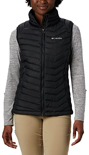 Columbia Powder Lite Vest, Doudoune Sans Manches Femme, Black, Taille XS