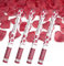 4x XXL (60 cm) Partykanone Partypopper Streamer ®Auto-schmuck (rote Rosenblätter)