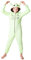 Disney Pigiama Intero Pile Bambina - Pigiama Stitch Angel Minnie Malefica 2-15 Anni - Gadget Stitch Idea Regalo Bambine (Verde Baby Yoda, 13-14 Anni)