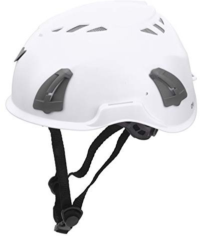 Adjustable Outdoor Helmet for Earmuffs & Warning Taillights (White)