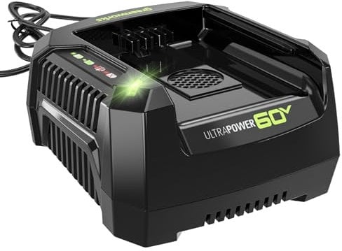 Greenworks Pro 60V Ultra Power 6A Rapid Charger - Works with All Greenworks Batteries