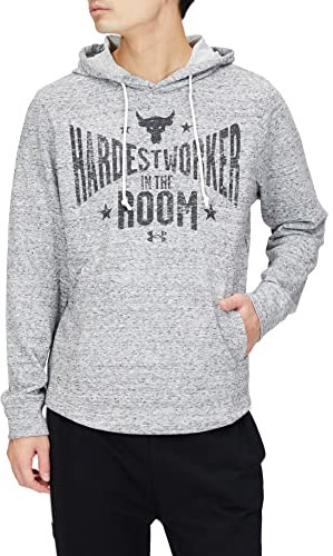 Under Armour Herren Project Rock Terry Hoodie 1370458, Onyx Weiß - 112, Medium
