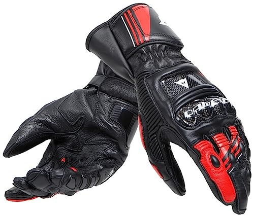 Dainese Druid 4 Motorradhandschuhe, schwarz/rot/weiß, XXL