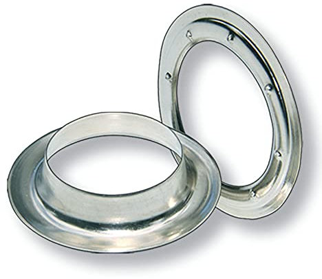 Œillets ronds de 40 mm de diamètre en acier galvanisé galvanisé pour bâches de camion, bannière publicitaire (œillets ronds de 25 pièces).