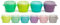 melii Snap & Go Vorratsdosen für Babynahrung und Gefrierschrank, Set 10, 6x59 ml + 4x118ml