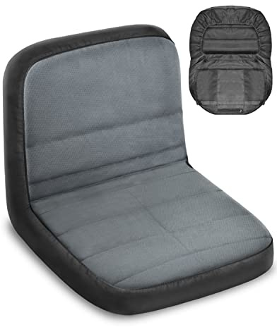 PACETAP Sitzbezug für Rasenmäher, strapazierfähig, Polyester, Oxford, wasserdicht, kompatibel mit John Deere, Craftsman, Cub Cadet, Kubota, Universal-Rasenmäher, Traktorabdeckung (Grau, Größe M)