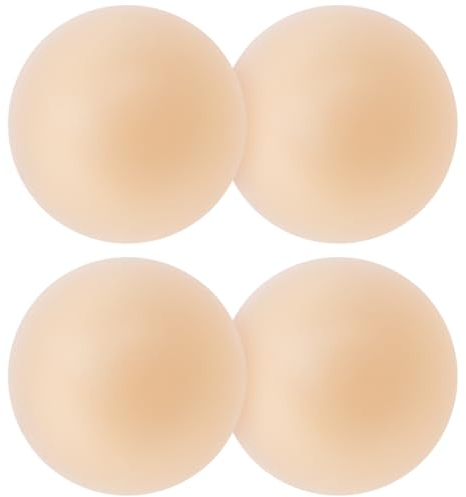 2 Paar Nippel Covers Ultra Dünne Silikon Nippelpads, Wiederverwendbar Nippelabdeckung, Selbstklebende Brustwarzen Abdeckungen, Unsichtbare Klebe BH Passen Alle Frauen