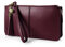 befen Handgelenktasche Damen, Echtes Leder Kleine Tasche mit Handschlaufe und Kartenfächern für Weihnachten Phone 8 Plus, Weinrot