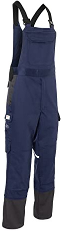 KÜBLER PROTECTIQ Welding Latzhose PSA 3 – Latzhose mit Knieschutztaschen, ergonomischem Schnitt und Schutzfunktion