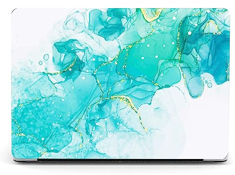 Berkin Arts Kompatibel mit MacBook Air 13,6 Zoll Hülle 2022 Freisetzung A2681 M2/A3113 M3 mit Liquid Retina Display Touch ID Tastaturschutz & Displayschutz Cloisonnismus Grünes Gaming-PC-Skin