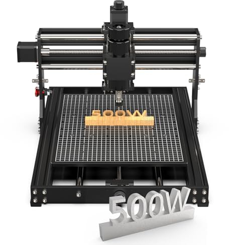 Homdmarket 4030 Pro Fraiseuse CNC 500W Full Metal Shell Machine de Gravure Laser pour Gravure Métal Acrylique MDF Nylon Gravure Fraiseuse Grbl Control