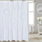 DOSLY IDÉES Sylvia Duschvorhang mit Rüschen, elegantes handgefertigtes Rosetten-Design, Vintage-Blumenmuster, luxuriöser Duschvorhang, ideal für Shabby-Chic- und Bauernhaus-Badezimmer-Dekor, 183 x 183