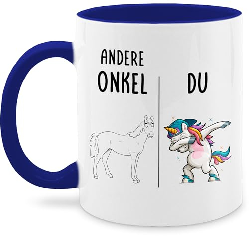 Tasse Tassen 325ml - Andere Onkel Du Dabbing Einhorn Geschenk für coole Onkels Weihnachten I - 325 ml - Dunkelblau - bester geschenke den besten mug beste weltbester kaffeebecher