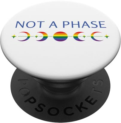 Kein Phase-Design im Boho-Stil, Regenbogenmotiv, Mond, Pride Month PopSockets mit austauschbarem PopGrip