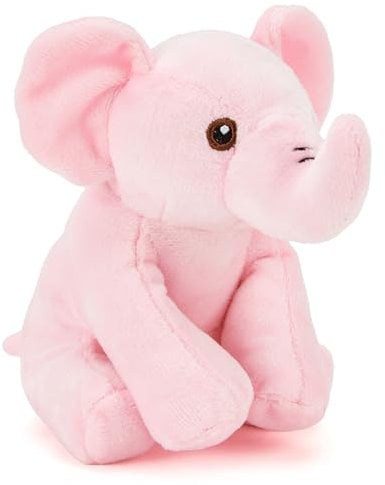 Zappi Co Elsa l'Elefante Rosa Peluche (15cm) - Morbido, Coccoloso, 100% Riciclato - Colorato Amico con la Proboscide