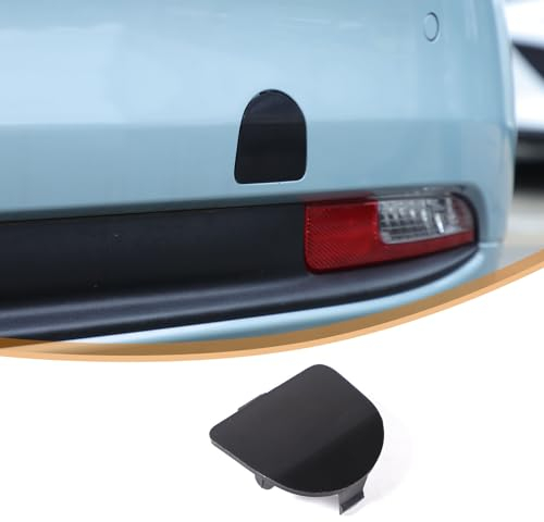 DIYUCAR Copertura per gancio di traino per paraurti posteriore in ABS, parte di ricambio compatibile con Fiat 500 2016-2024 Gancio di traino Coperchio per gancio di traino Tappo per rimorchio Nero