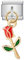 M&S Lucky Hamsa Fatima Evil Eye Heart Flag Country Mother Daughter Stainless Steel 9mm Italian Link Charm Compatible With Nomination Bracelet (Rose Flower)