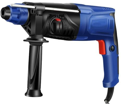 Hammer Drill 850W, 5300RPM Impact Drill with 360° Rotating Handle, Hammer/Drill and Pickaxe 3 Mode In 1 with Depth Gauge For Drilling Steel Masonry Concrete Wood