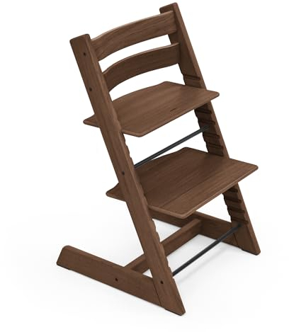 Stokke Tripp Trapp Stuhl, Oak Warm Brown - Der Stuhl, der mit dem Kind mitwächst - Bequem & ergonomisch - Aus Eichenholz gefertigt