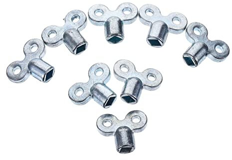 WATIIFUFU Heater Bleed Keys Radiator Wrench Bleed Wrench Radiator Heating Key Air Plumbing 10pcs