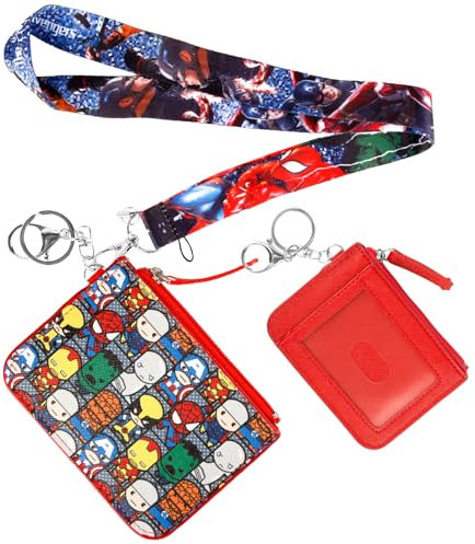 Dekewe Portefeuille, Porte Monnaie Enfant, Portefeuilles avec Lanière et Porte-clés pour Enfants, Portefeuille Enfant Cartoon