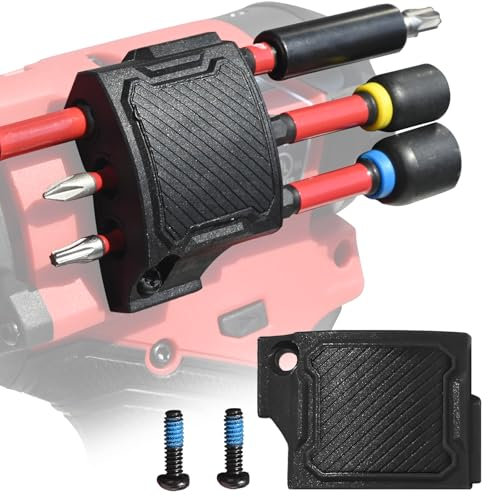 Bit Holder for Milwaukee M12 Impact Driver, Magnetic Tool Holder with Two Screws