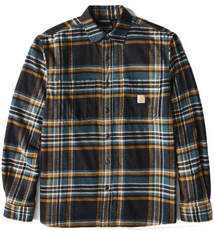 Carhartt Herren Workwear Relaxed Fit Midweight Flannelhemd L/S Plaid Shirt