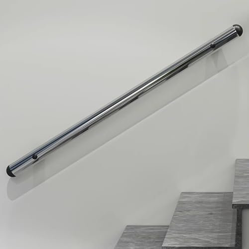 Edelstahl-Treppe für Außentreppen und Innentreppen, Sicherheits-Dachboden, Veranda, Deck, Handlauf mit Geländer und Haltegriff, 120 cm