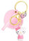 Hanaoops Schlüsselanhänger Cartoon Anime Schlüsselbund Süße Schlüsselring mit Karabiner Plüsch Anhänger Keychain Rucksackdekorationen Geburtstag Weihnachten Geschenk für Lieblingsmensch