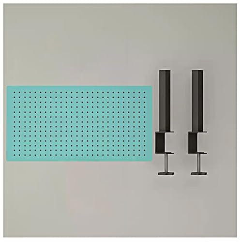 Schreibtisch-Regalsystem zum Klemmen, Metall, mit Stecktafel und Regal, Blau (extra groß)