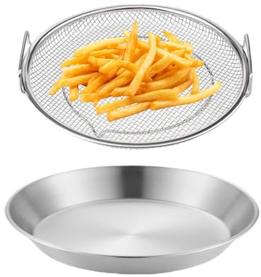 Escurridor de aceite para freír - Escurridor de aceite para freír | Escurridor de alimentos de acero inoxidable con bandeja, escurridor de cocina, servidor de alimentos para cocina