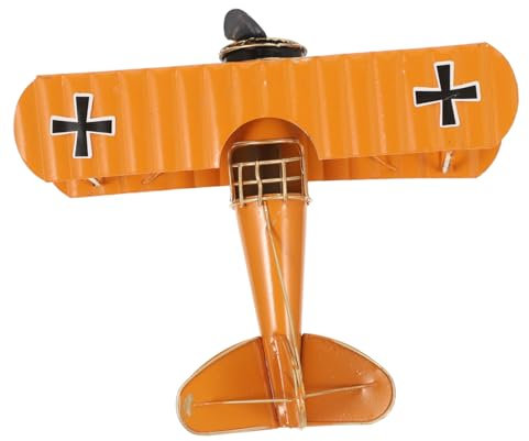 Tofficu Retro Flugzeugmodell aus Eisen als Schreibtischdekoration