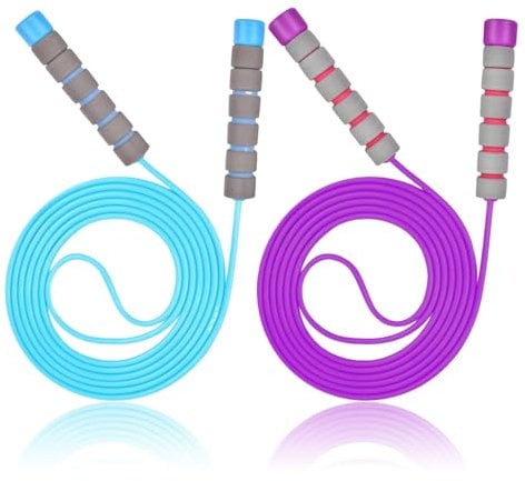 2 Pcs Kids Skipping Rope, Skipping Rope Kids, Adjustable Skipping Ropes for Kids,