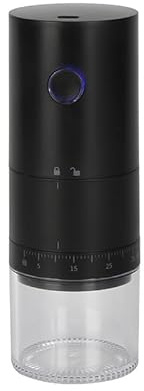 Portable Electric Burr Coffee Grinder with 38 Adjustable Grind Settings - USB Rechargeable Ceramic Core Conical Burr, Coffee Bean Grinder for Espresso, French Press, Travel, Camping, Home & Office Use