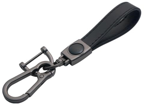 Passion88 Portachiavi Auto per Ferrari 575M, Portachiavi in Pelle per Auto Portachiavi Auto Regalo Regali di Famiglia, B Black