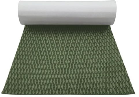 HIFRQVVC Eva-Schaum Bootsbelag Marineteppich, 600x1200x5mm Jet-Ski-Pads Bootsdeck Blatt Anti-Rutsch-Wasserfahrzeug-Wassersport-Bodenbelag for Dekoration(Dark Green)
