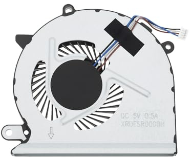 LT Easiyl Ventilador de refrigeración de CPU para portátil de 4 pines 926845-001 compatible con HP Pavilion 15-CC 15-CD