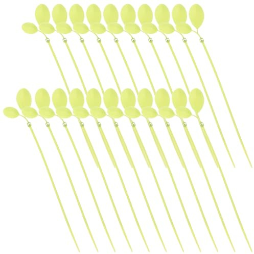 100 Stück Kabelbinder Grün Nylon Blattförmige für Kabel und Stiele