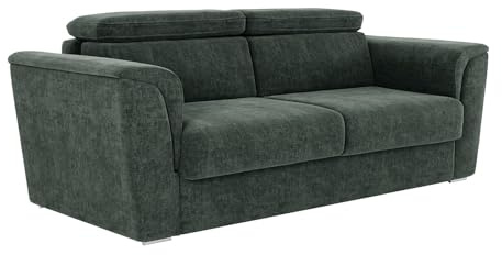 Vente-unique - Schlafsofa 3 Rizora - Polyester - grün