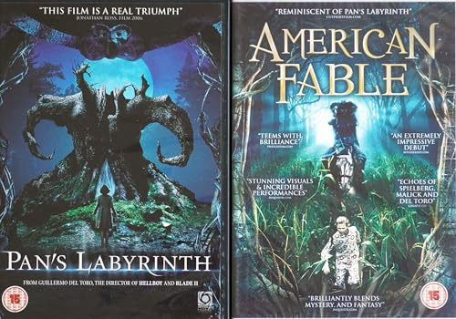 PAN'S LABYRINTH & AMERICAN FABLE 1-2 MOVIE COLLECTION = 2x DVD UK SET