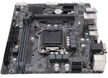Goshyda Scheda Madre B460M D2V LGA 1200 ATX Scheda Madre per Computer Desktop Supporto 10a/11a Generazione I9 I7 I5 I3 con DDR4 a Doppio Canale 64 GB M.2 NVMe PCIe 3.0 6x III USB 3.2