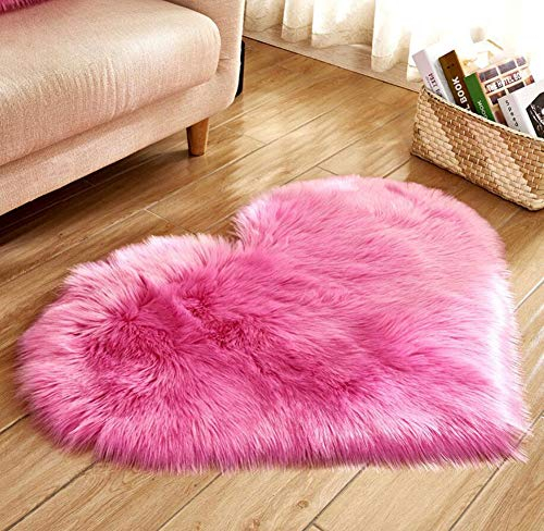 Faux Lammfell Teppich Kunstfell Matte Sofa-Deco 29 (Rhodo, 40 * 50)