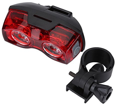 Asixx Bike Tail Light, Outdoor LED Bike Rear Lamp or Tail Warning Red Light Has 2 LED Lights,Powered by Two AAA Batteries and Energy-saving