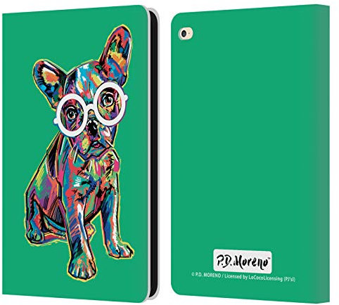 Head Case Designs Licenza Ufficiale P.D. Moreno Bulldog Francese Cani Custodia Portafoglio in Pelle Compatibile con Apple iPad Air 2 (2014)