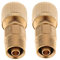 Fenteer 2 Pieces Brass Garden Hose ors Water Hose Connect Quickly Fittings Expandable Hose Repair Adaptor