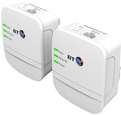Broadband Extender 600 Kit, for BT, Networking Products, Mains/AC Networking, Mains Powerline Networking, Powerline Adaptor, Broadband Extender