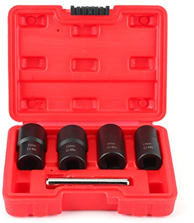Steckschlüssel Satz, 5 Stück Special Schraubenausdreher Werkzeug 1,27 cm (1/2 Zoll) Schlagschrauber Nüsse Muttern Entferner Set für beschädigte, verrostete, abgerundete Schrauben