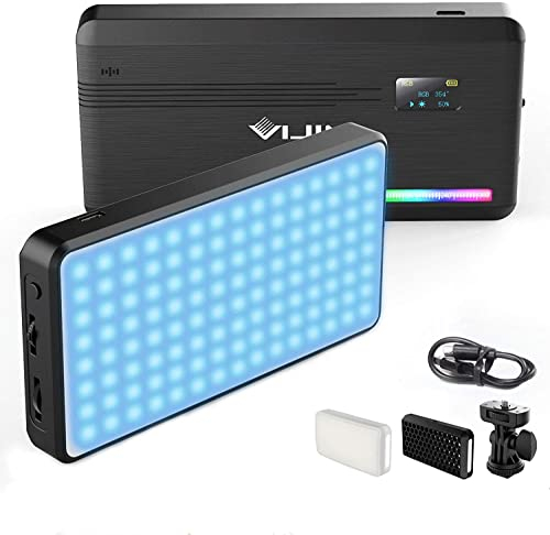 Ulanzi VIJIM VL196 - Lampada LED RGB multicolore per fotocamera e smartphone, con temperatura colore regolabile (RGB + 2500 K-9000 K) e batteria da 3000 mAh per Vlog Studio Streaming
