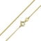 Materia Goldkette 375 Damen - 45cm Panzerkette 0,8mm fein 9 Karat Gelbgold K116-45